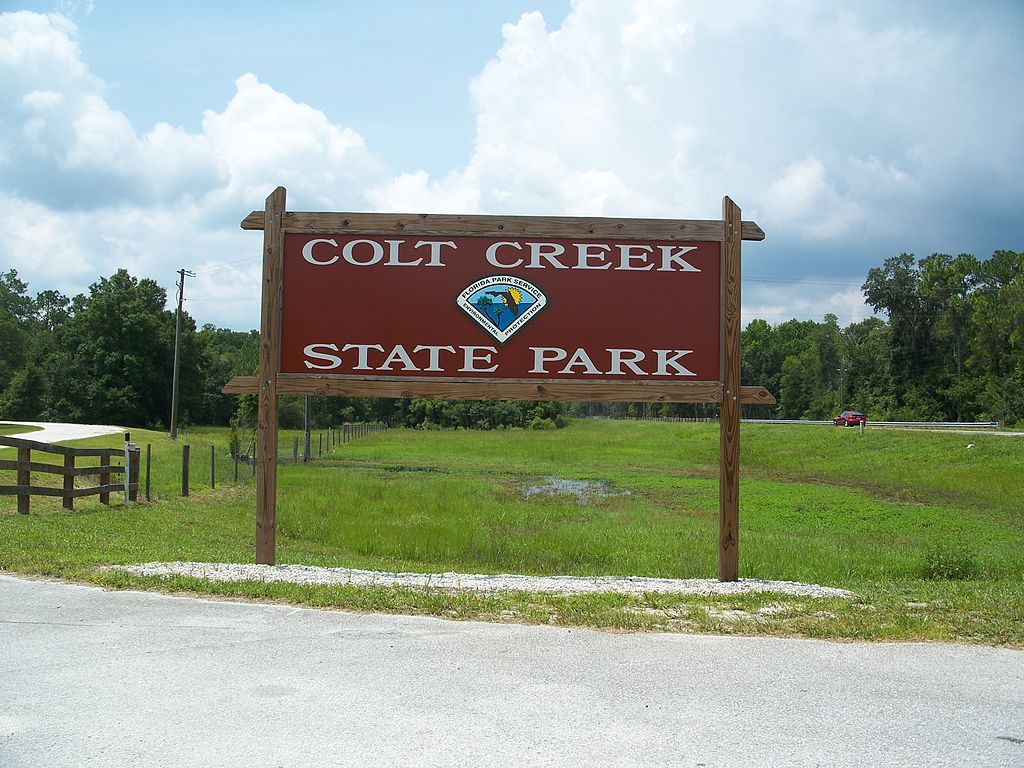 Signage at Colt Creek State Park