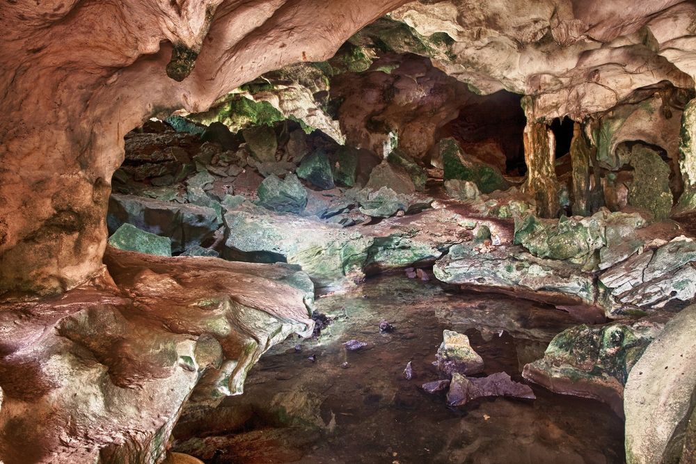 Interior of the Conch Bar Caves