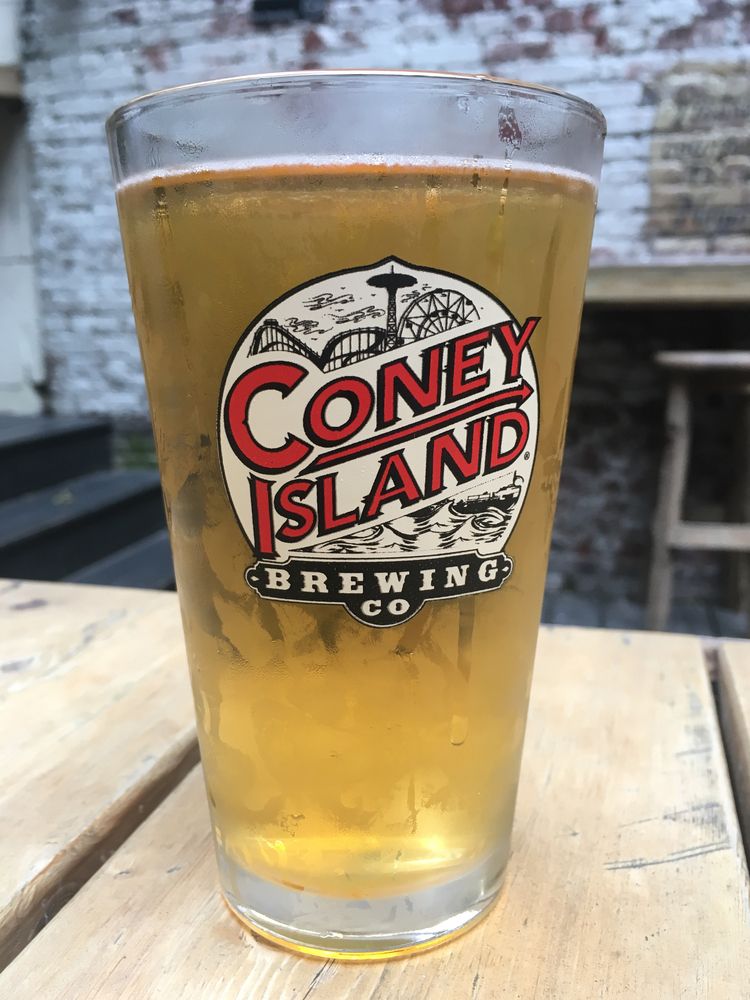 A glass of beer from Coney Island Brewery