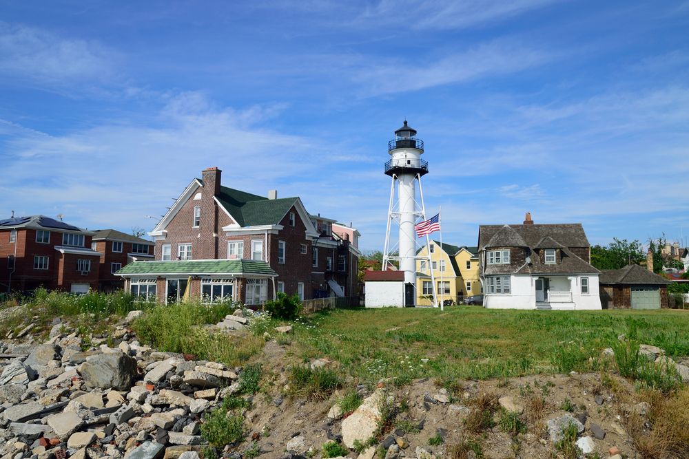 Far view of the Coney Island Lighthouse
