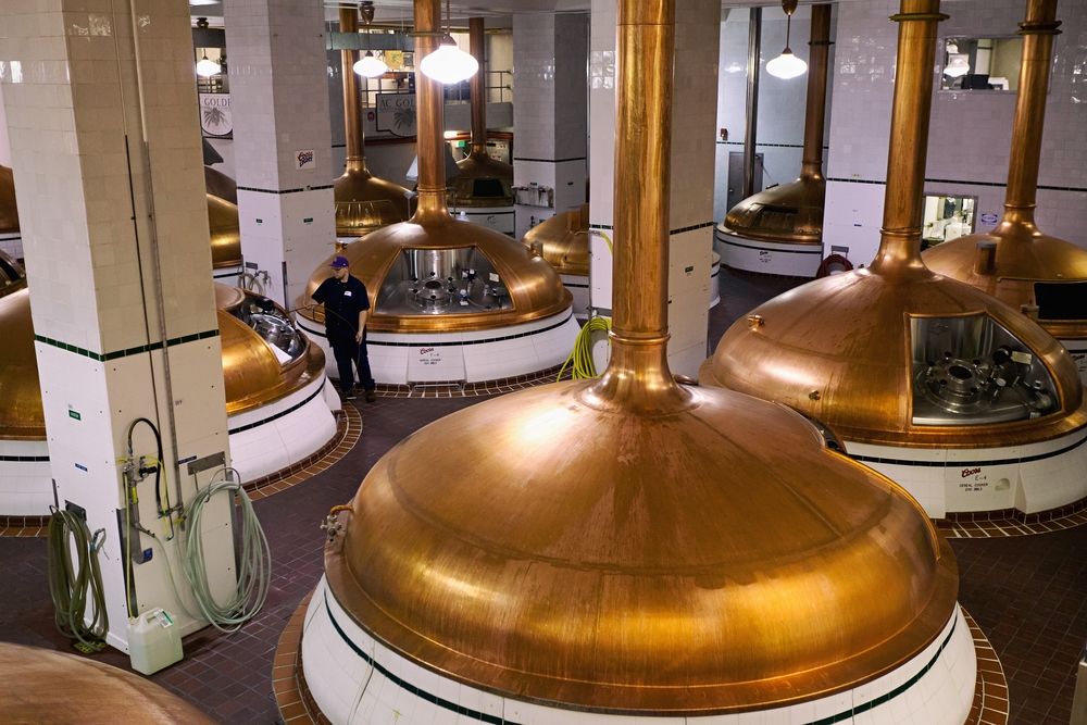 Interior view of Coors Brewery