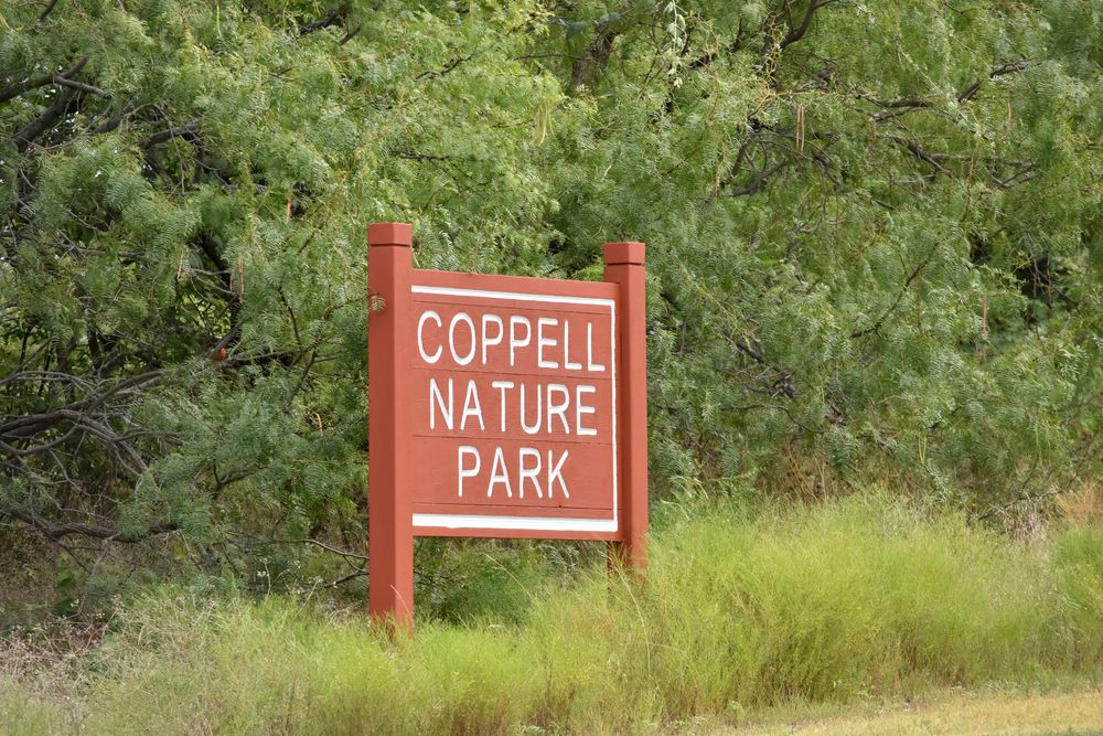 Signage of Coppell Nature Park