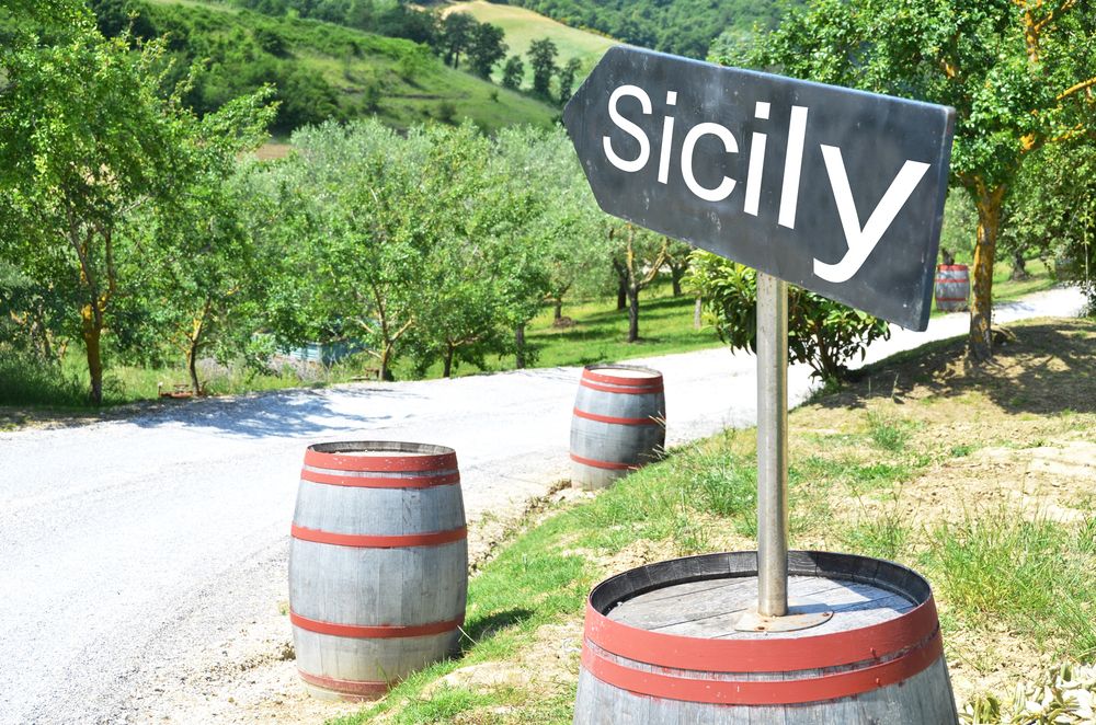 Countryside view of Sicily
