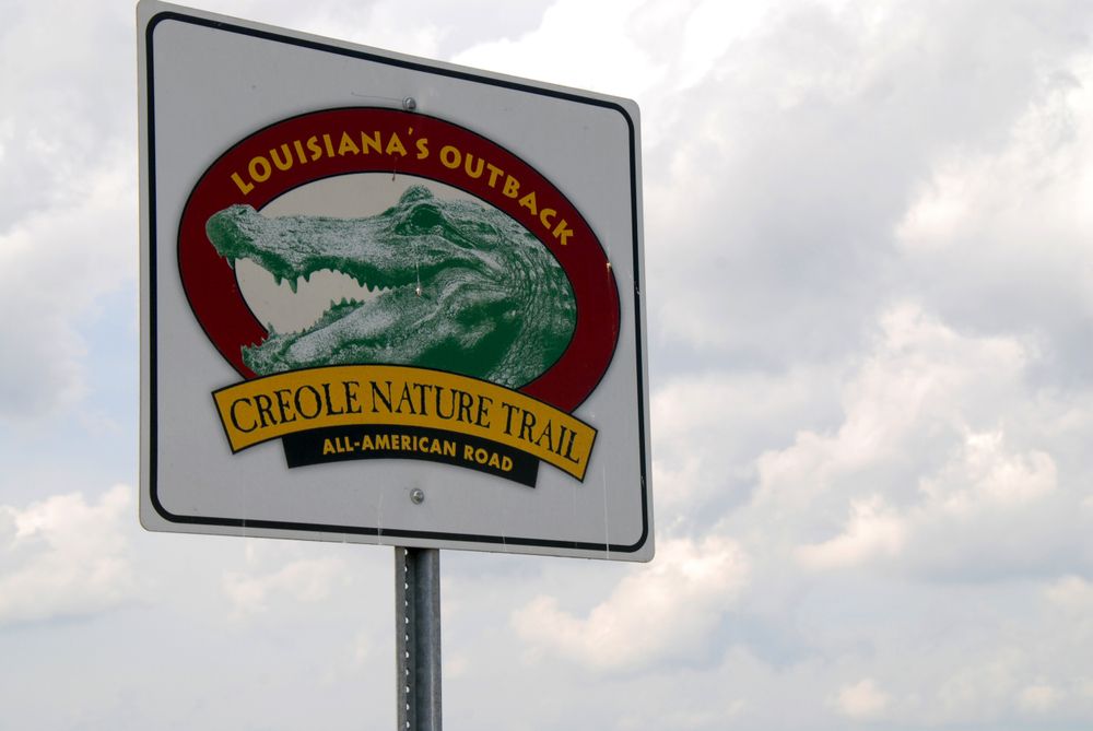 Creole Nature Trail Road sign