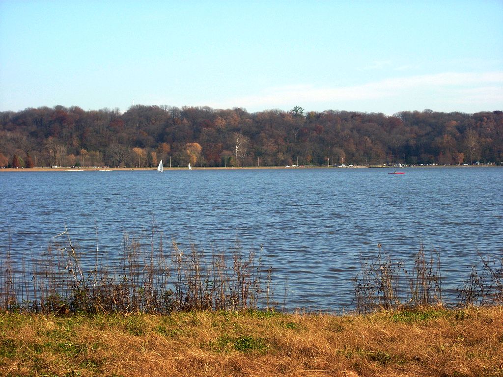 Serene water at the Creve Coeur Lake Memorial Park