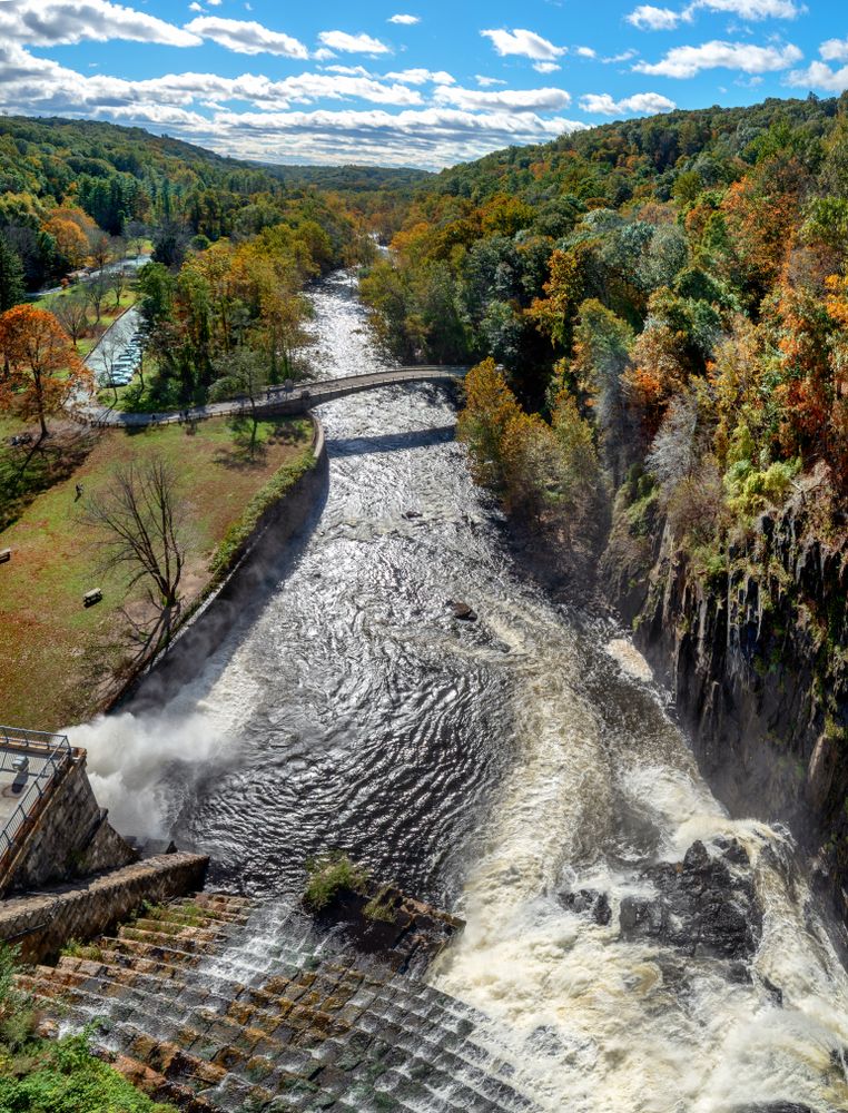 Top view of the Croton Gorge Park