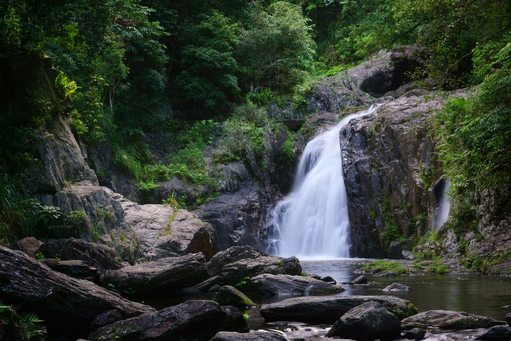 Majestic view of Crystal Cascades