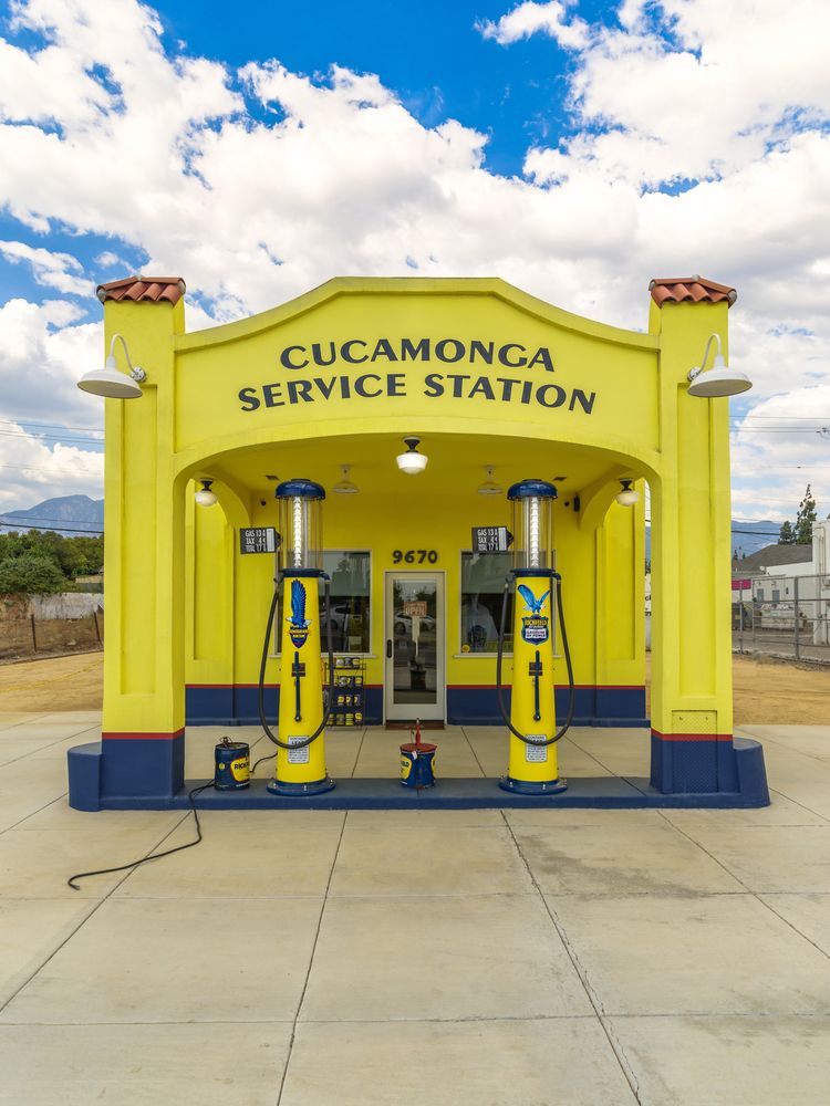 Front view of Cucamonga Service Station