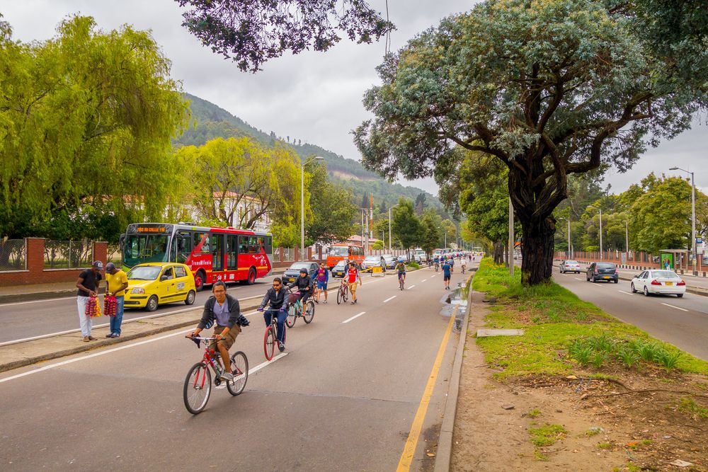 Cycling in Bogota
