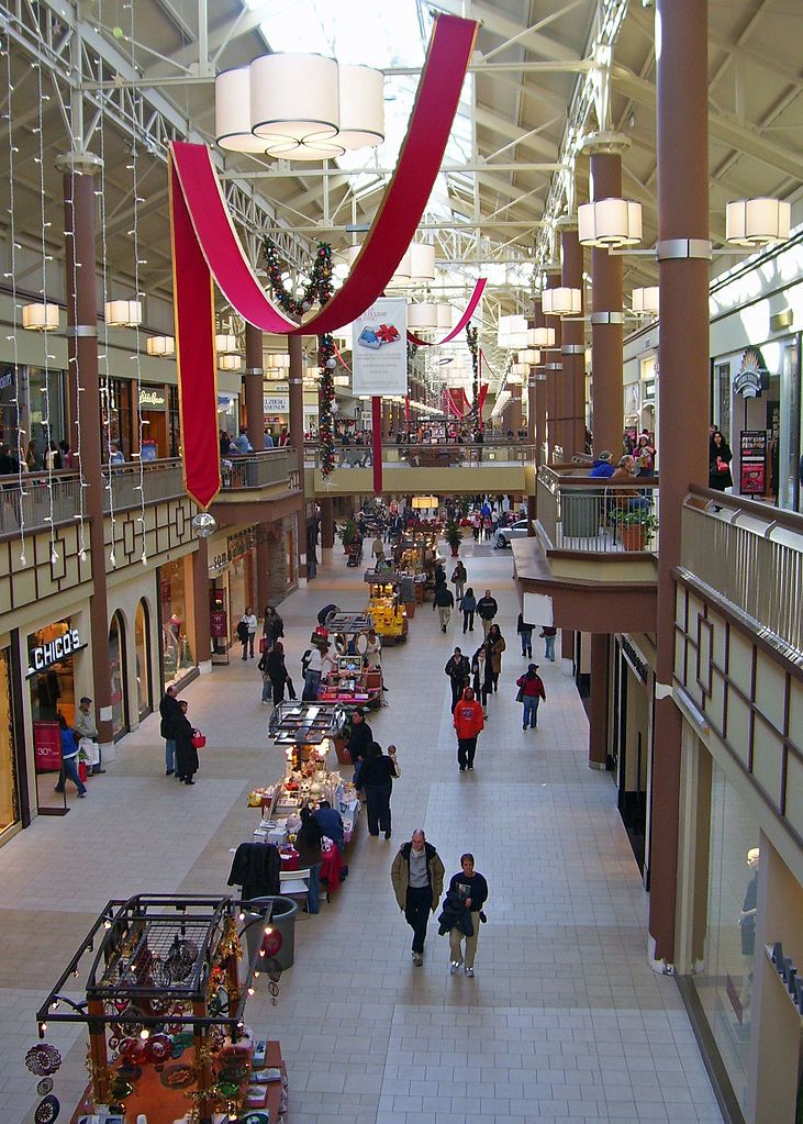 Visitors shopping at Danbury Fair Mall