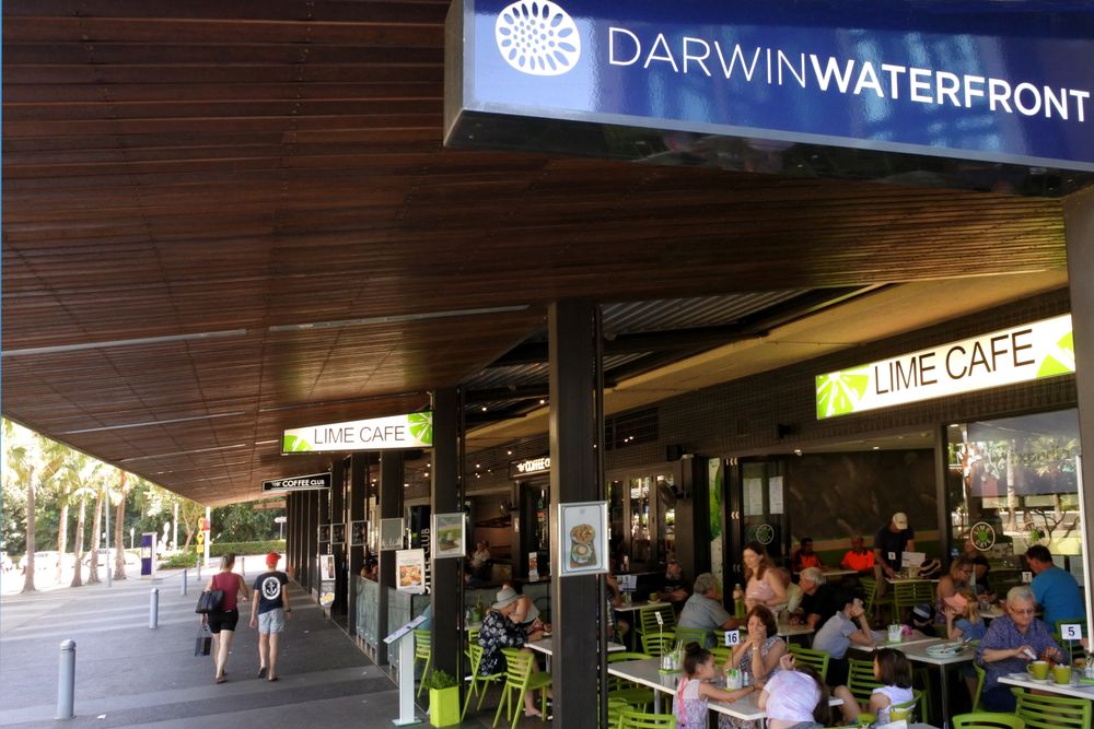 Food court at Darwin Waterfront Precinct