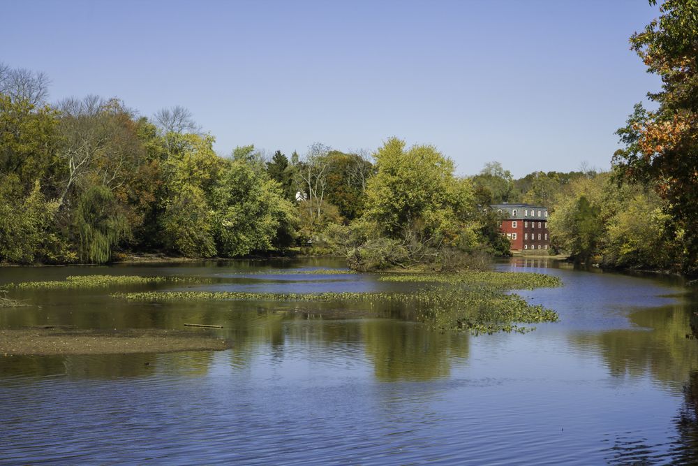 Calm water flowing in Delaware & Raritan State Park