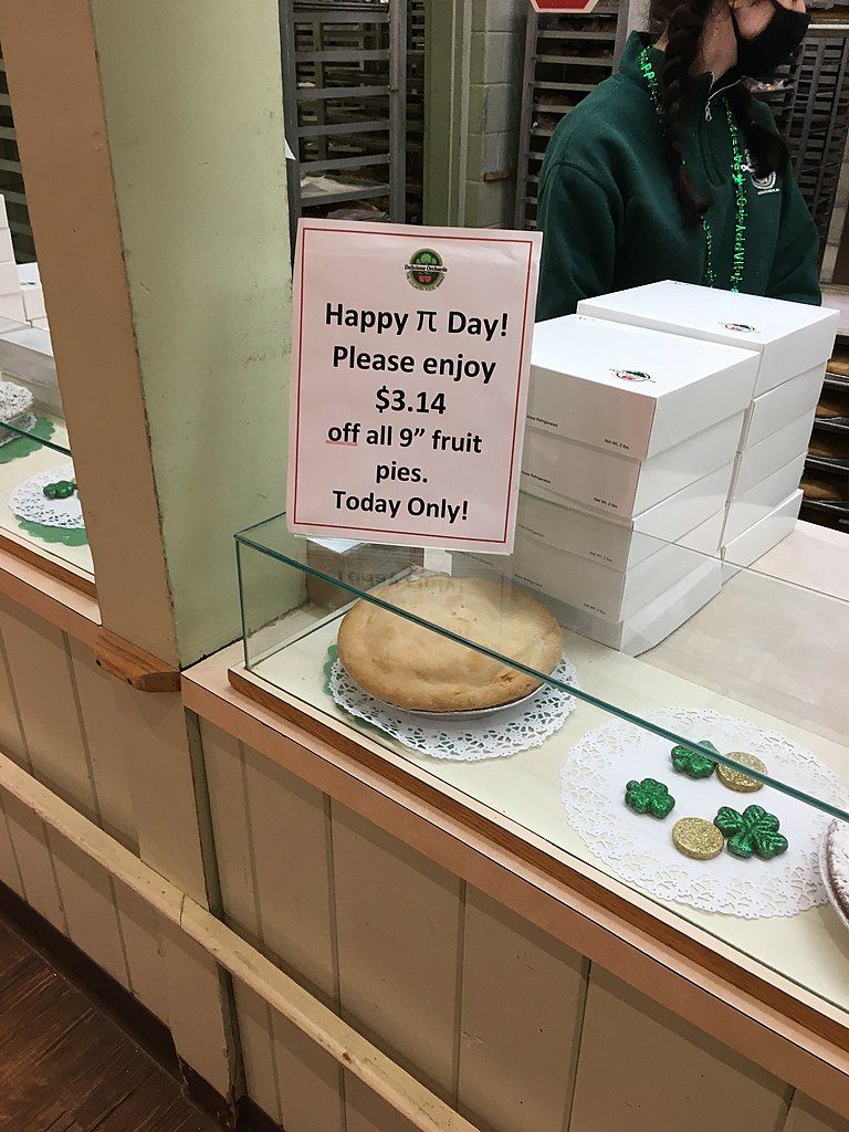 Pies kept for sale at the Delicious Orchards
