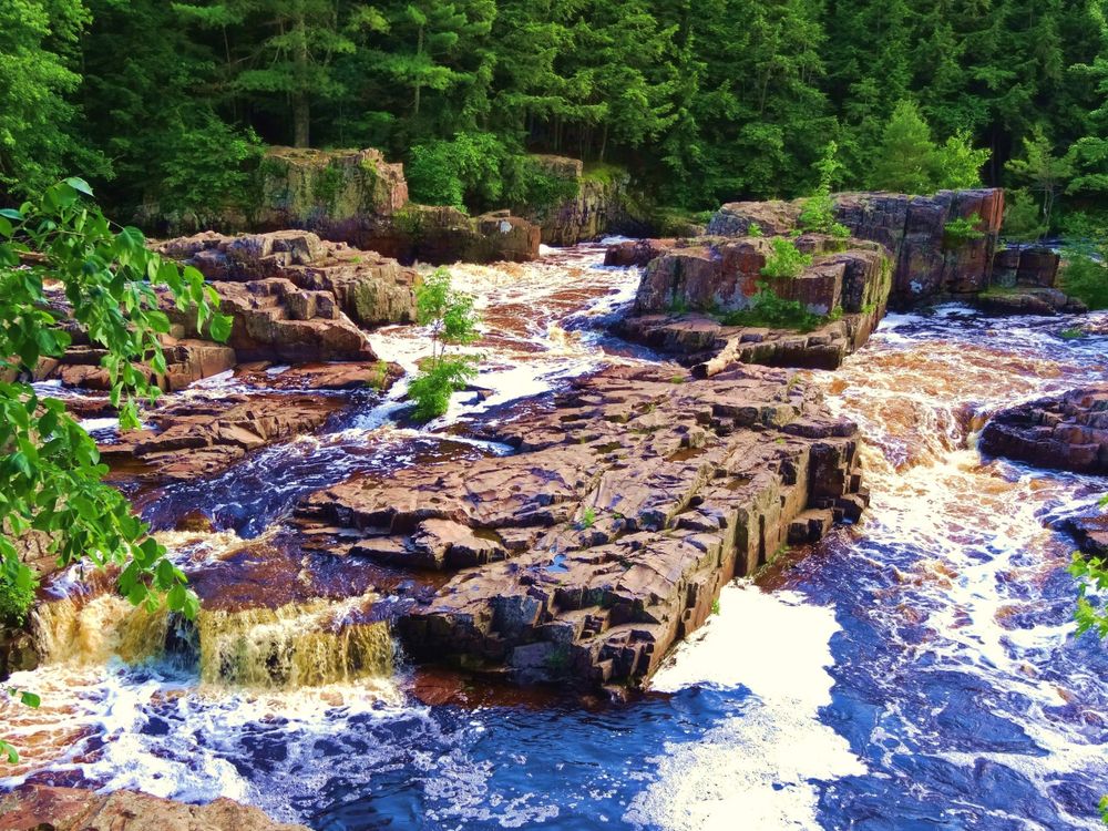 Scenic view of Dells of the Eau Claire Park