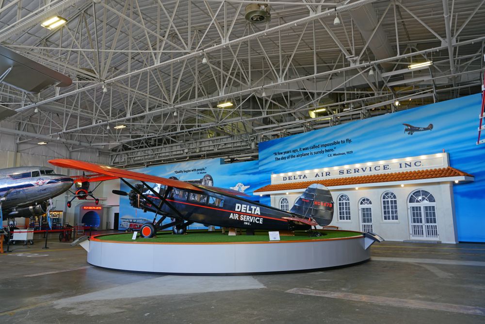 Flights kept for display at Delta Flight Museum