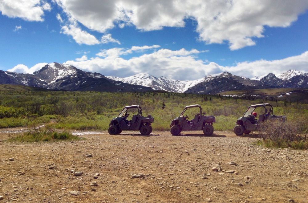 Three ATVs at Denali
