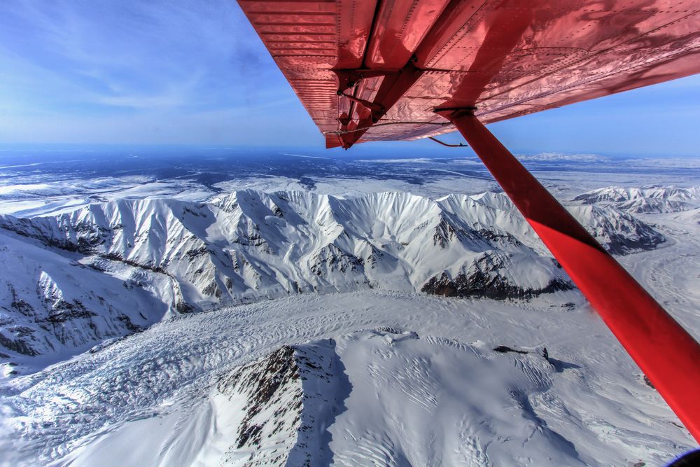 Ruth glacier view of Denali