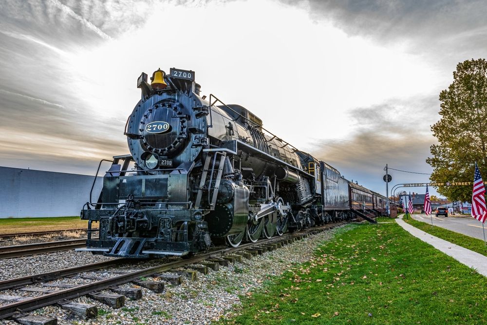 Train at Dennison Railroad Depot