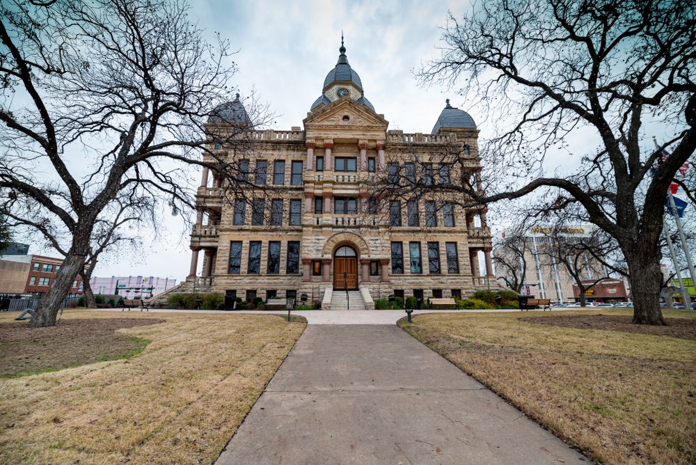 Exterior of Denton County Courthouse