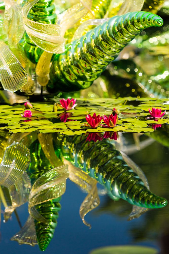 Sculptures displayed at Denver Botanic Gardens