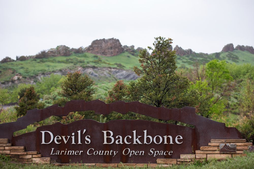 Entrance to Devil's Backbone Nature Trail