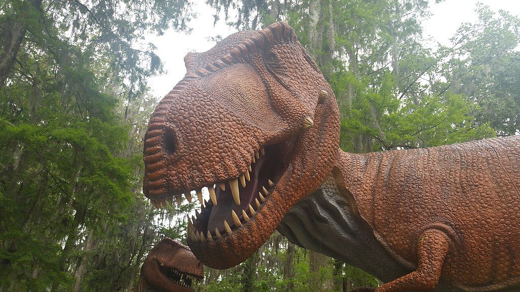 Dinosaur sculpture at Dinosaur World