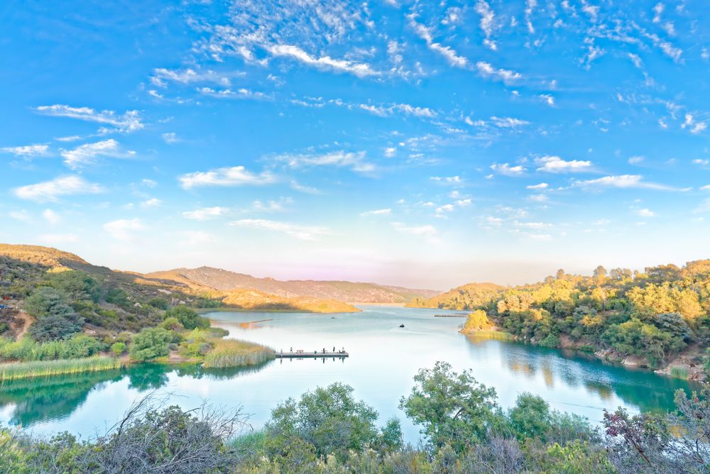 Scenic view of Dixon Lake