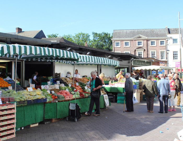 Fresh produce at Doncaster Market