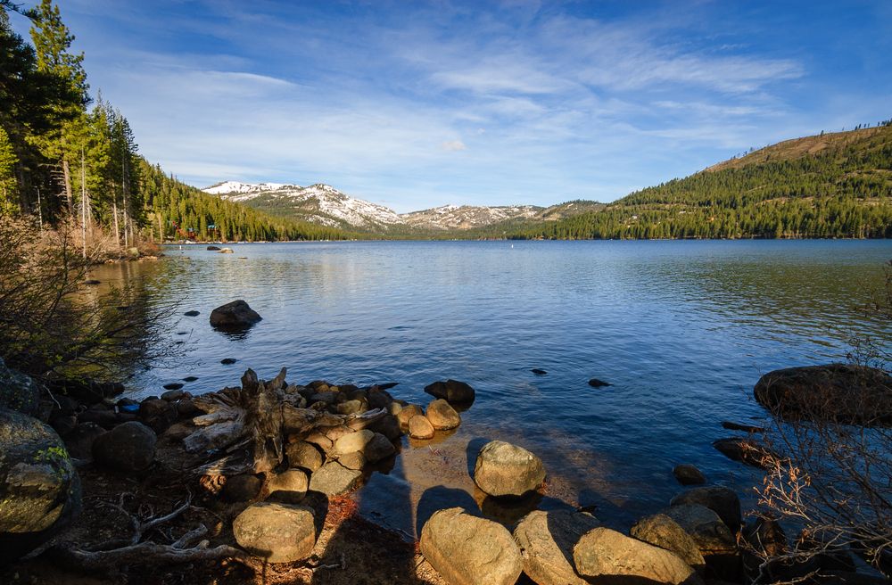 The waters of Donner Memorial State Park and Emigrant Trail Museum