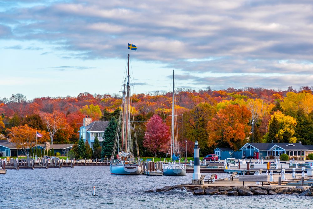 Harbor view at Door County, Wisconsin
