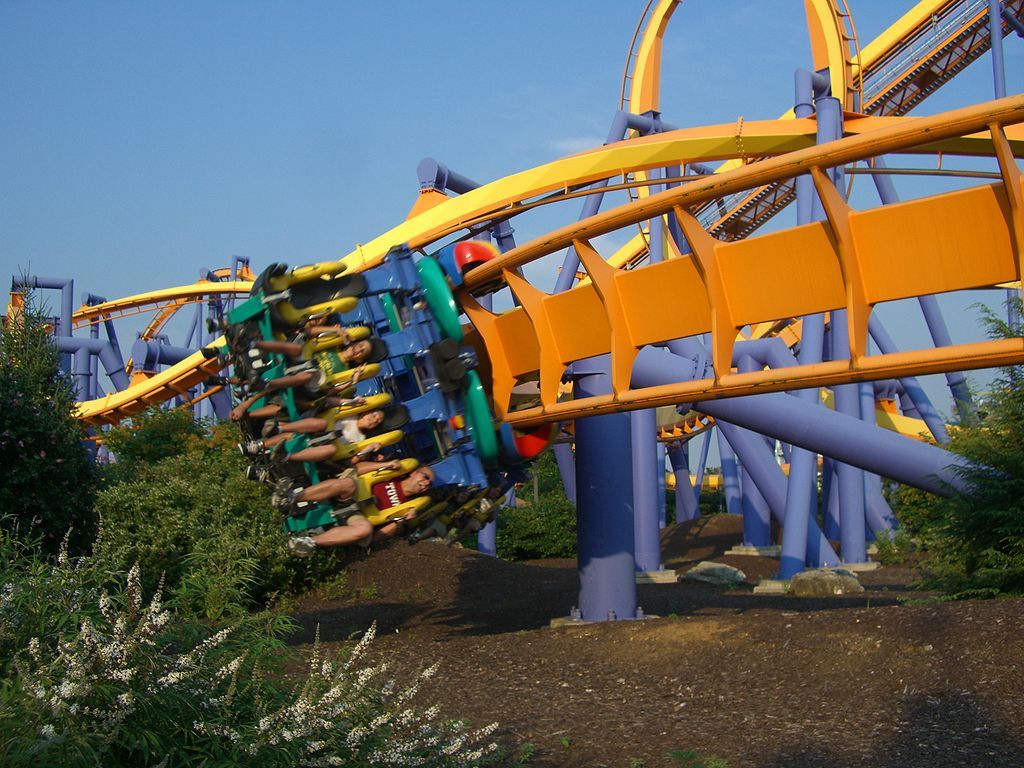 Roller coaster at Dorney Park and Wildwater Kingdom