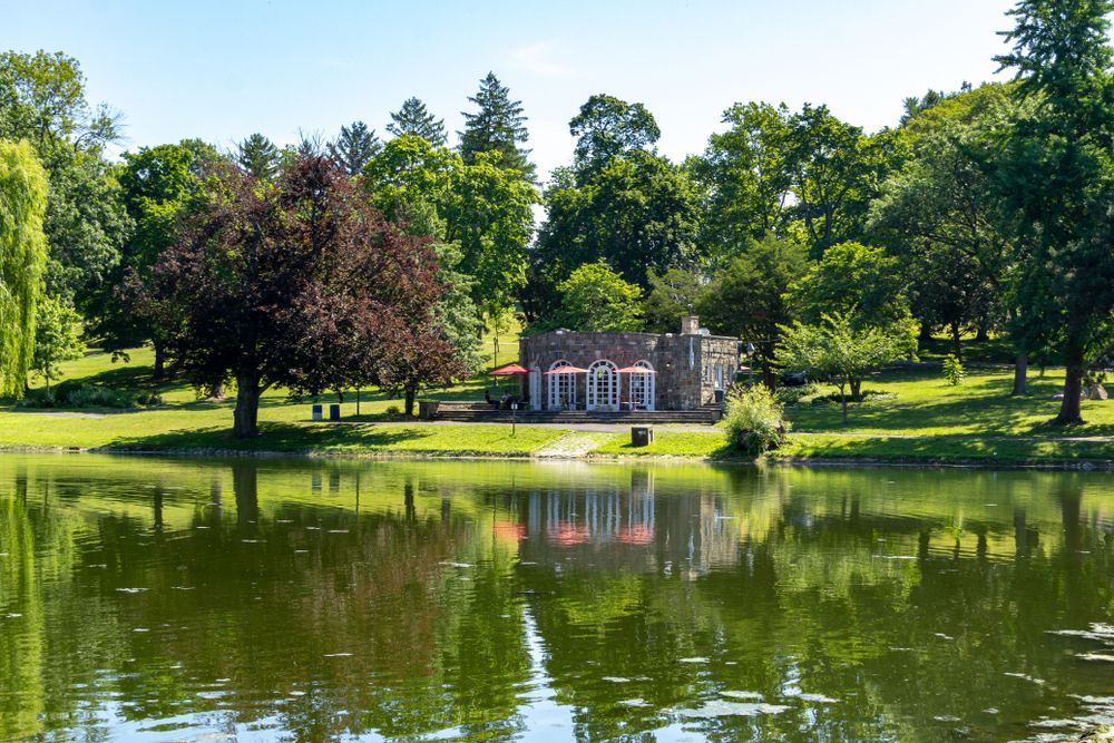The waters of Downing Park