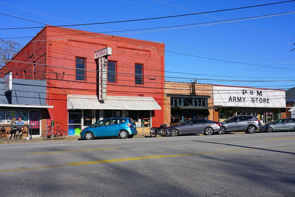 Shops in Downtown Athens