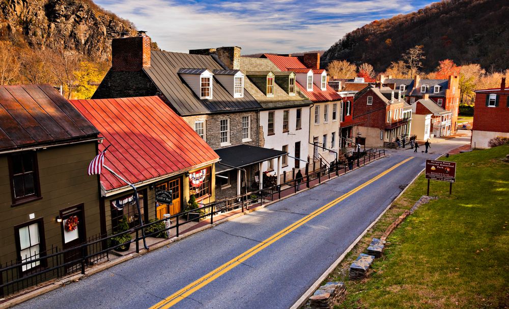 Street view of Downtown Harper's Ferry