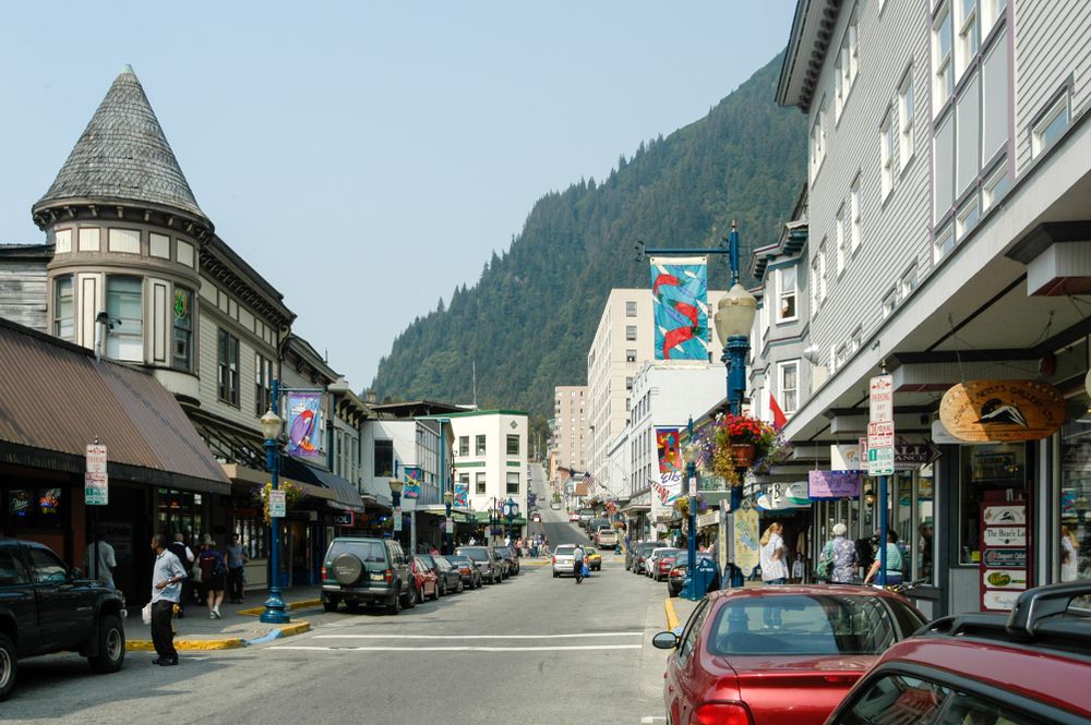 Street view of Downtown Juneau
