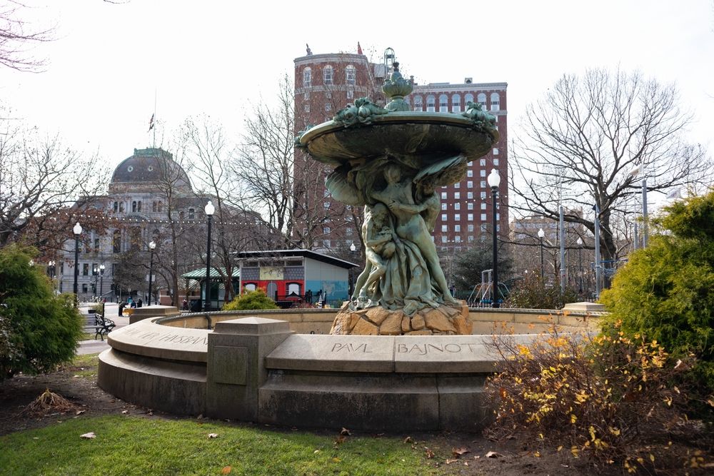 Fountain at Downtown Providence