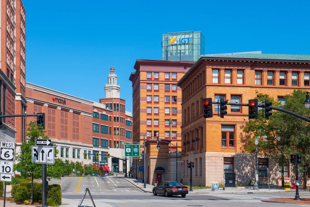 Street view of Downtown Providence