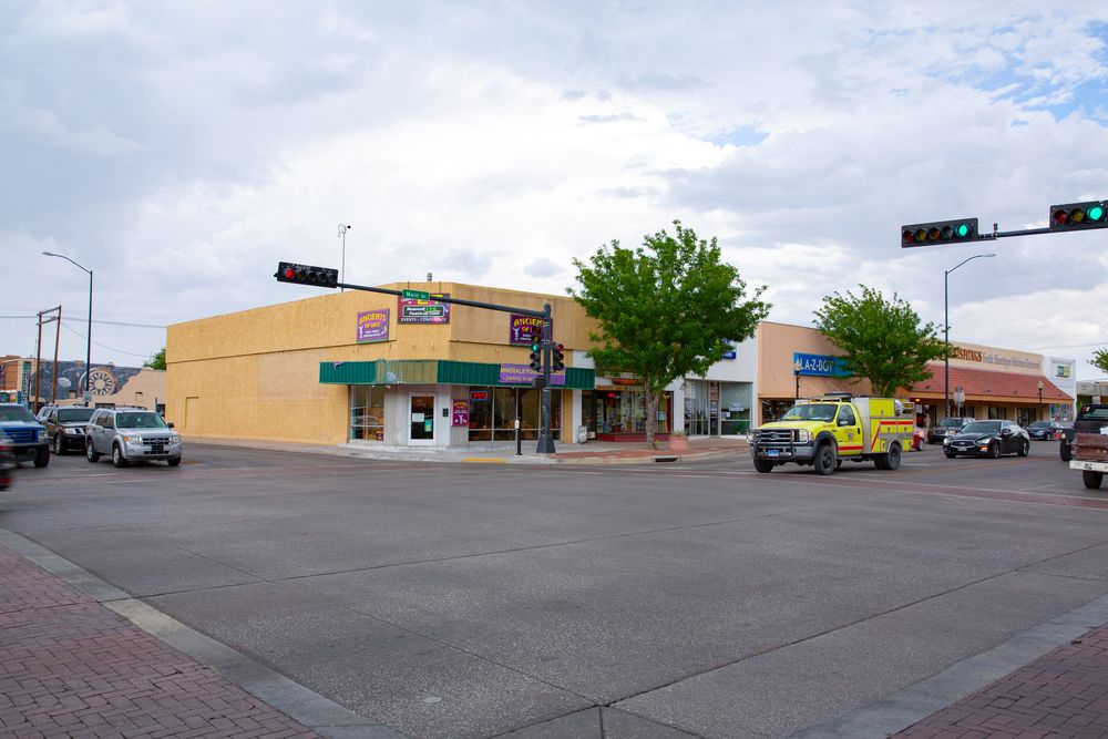 The road of Downtown Roswell