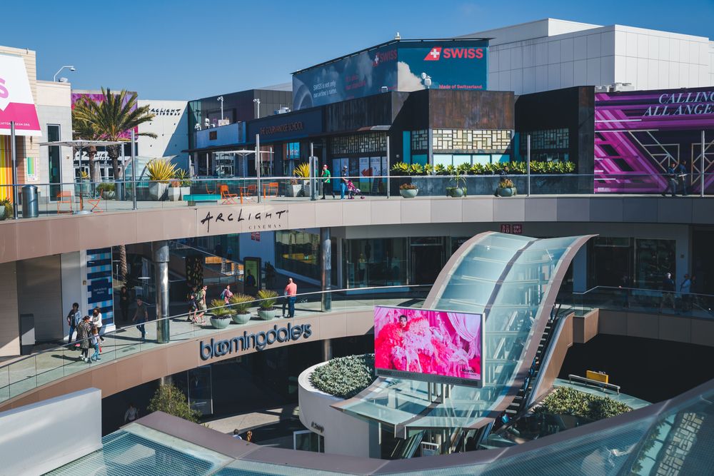 A shopping mall at Downtown Santa Monica