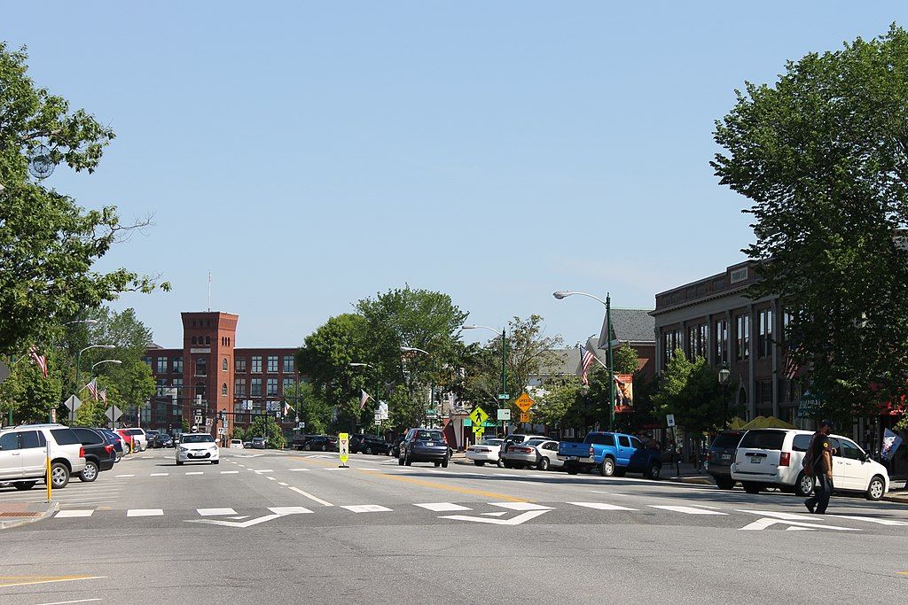 View of Downtown in Brunswick, Maine