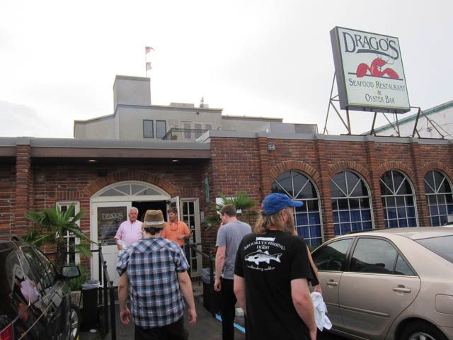 Outside view of Drago’s Seafood Restaurant