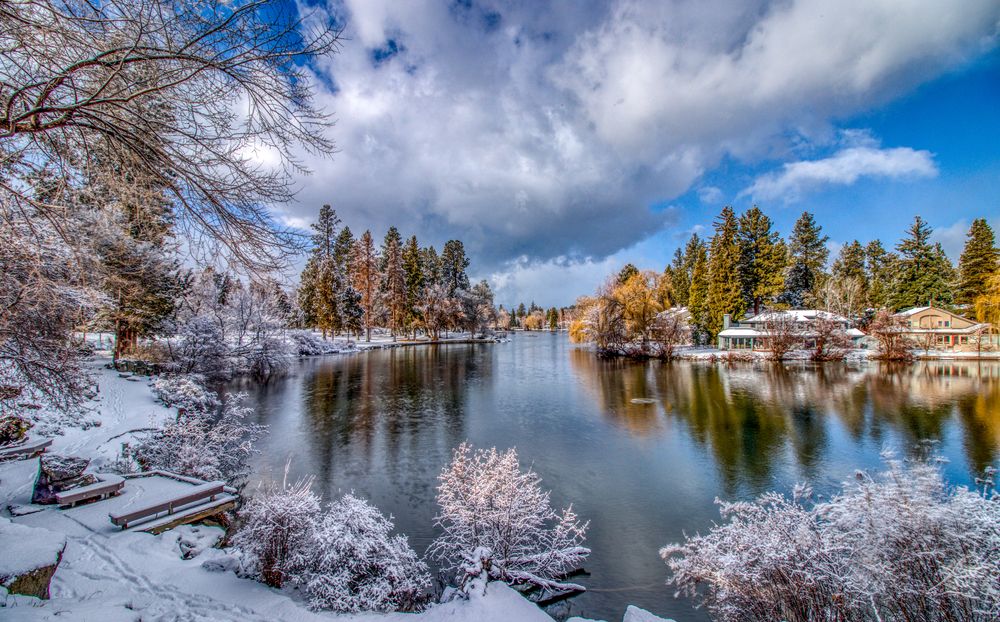 Drake Park during winter