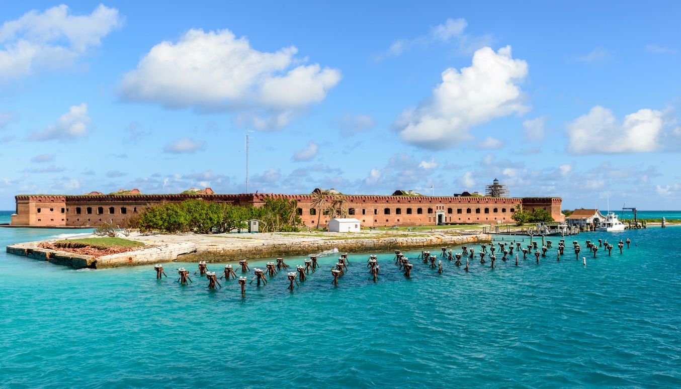 Sunny day at Dry Tortugas National Park