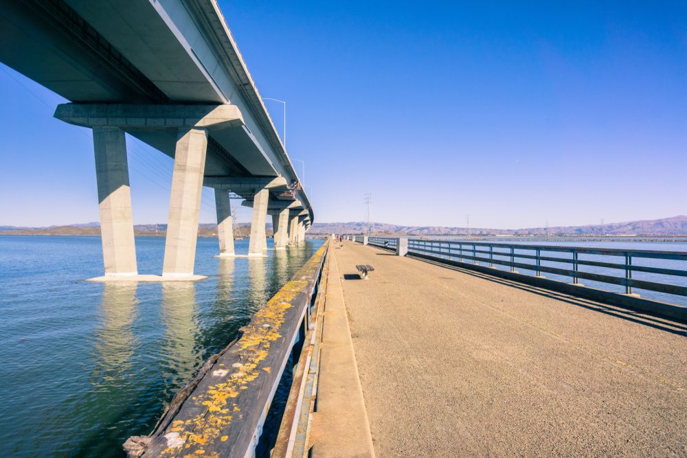 Scenic view of Dumbarton Bridge