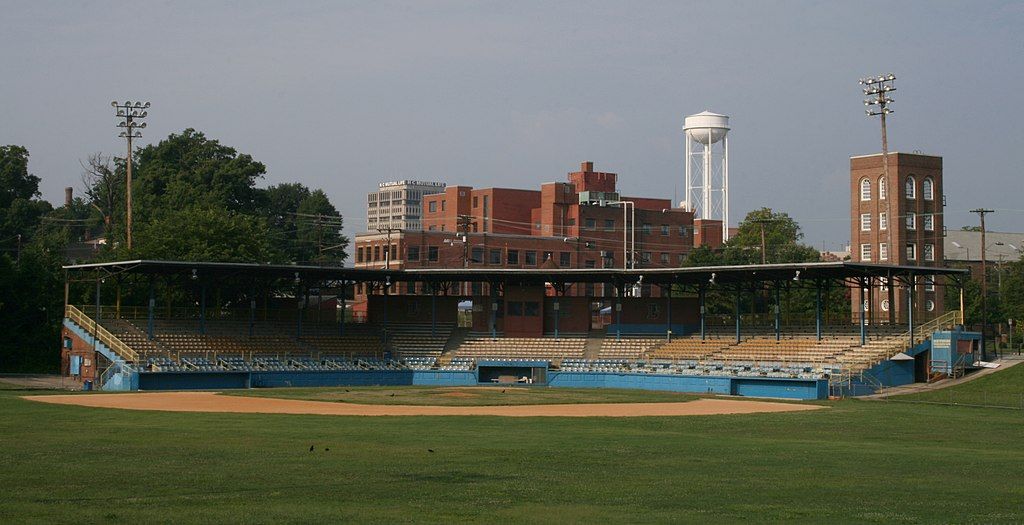 The field of Durham Bulls Athletic Park