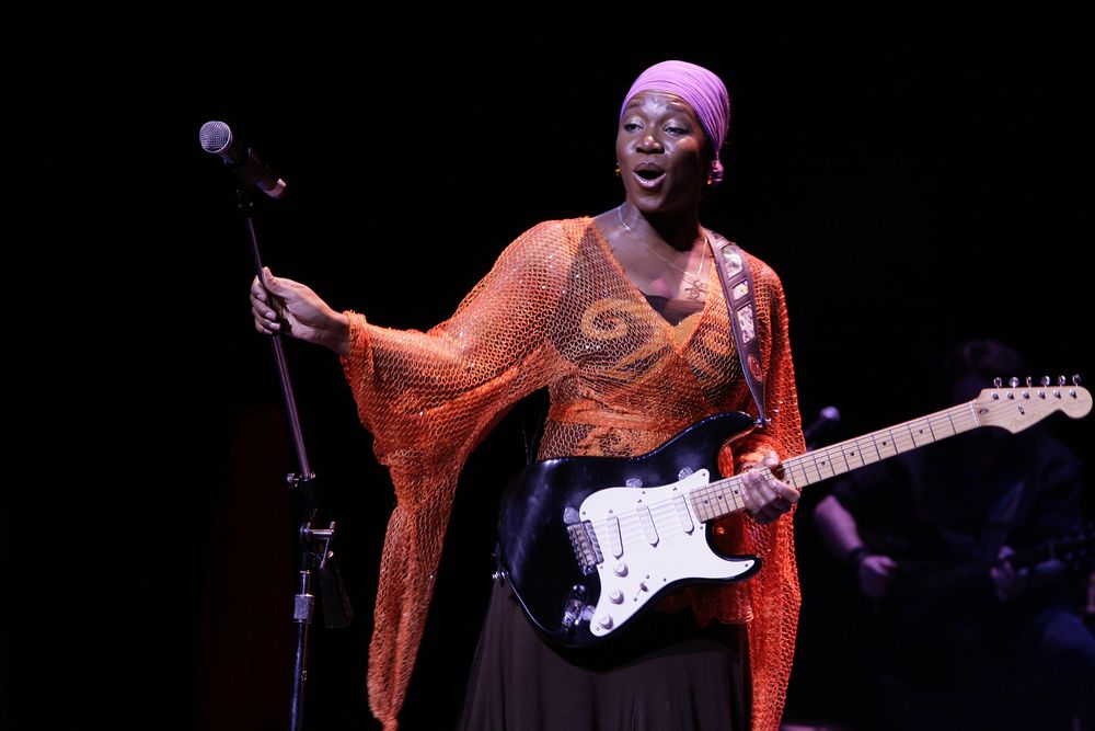A woman performing at Durham Performing Arts Center
