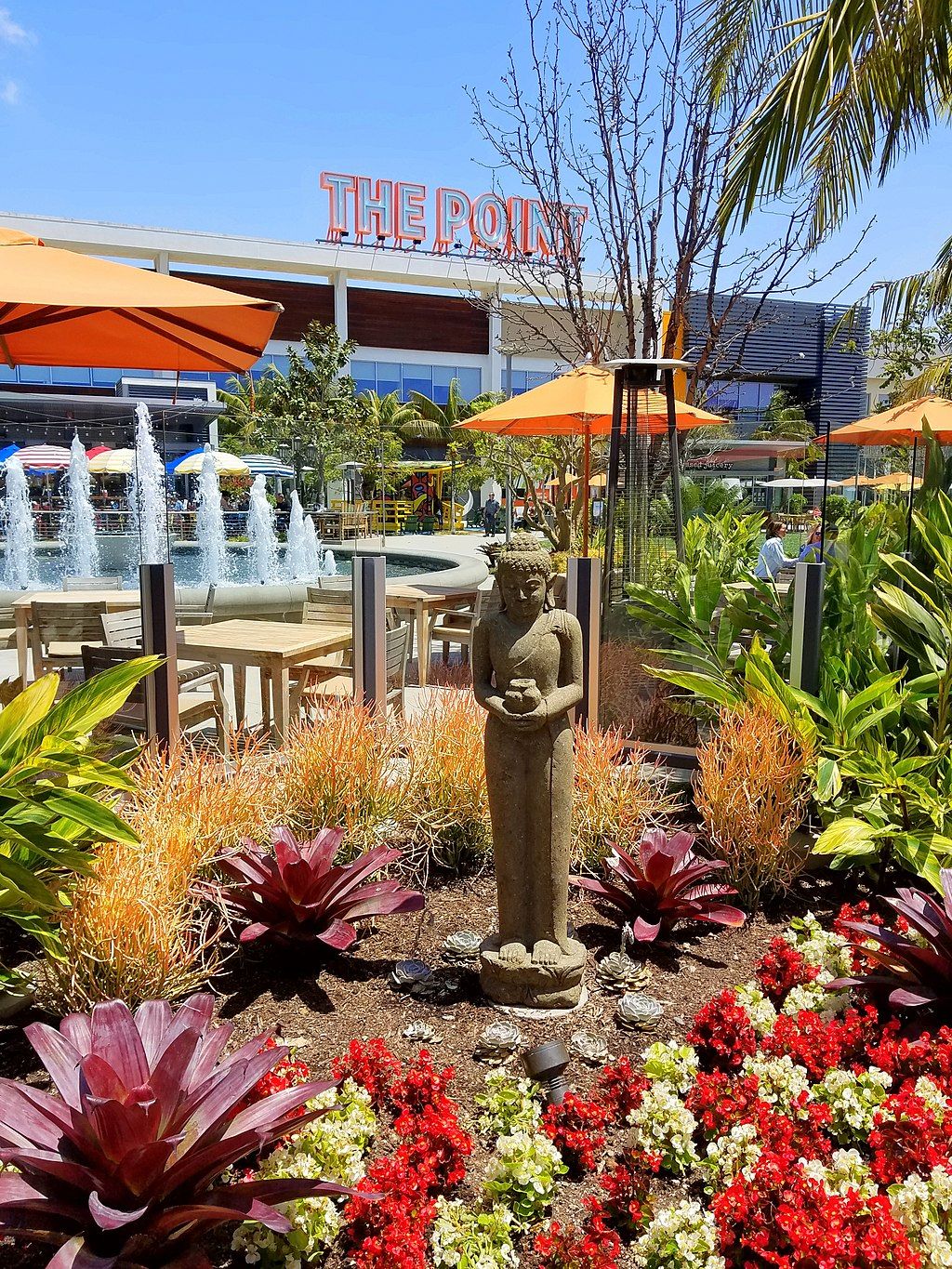 A sculpture in front of the Point