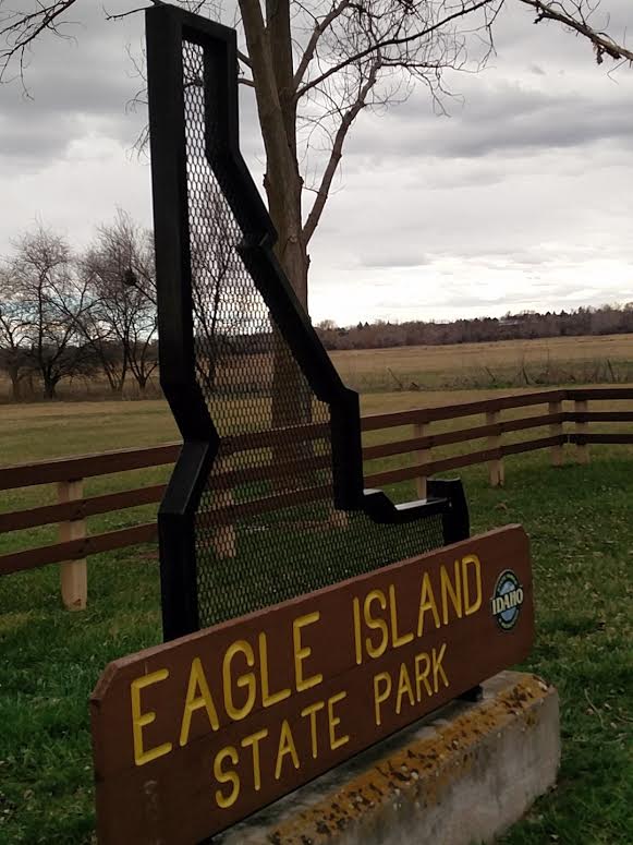 Signage of Eagle Island State Park
