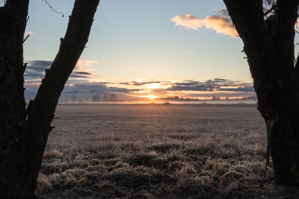 Scenic sunrise at Eagle Island State Park