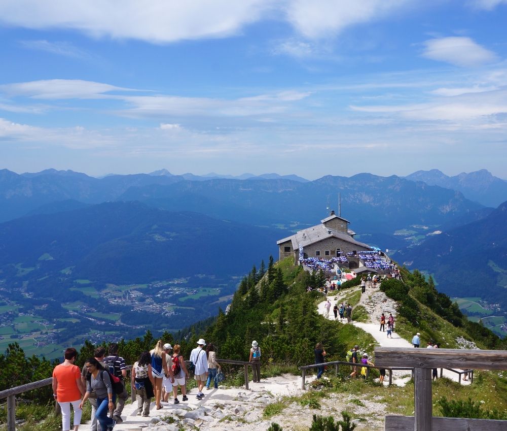 People heading towards Eagle's Nest